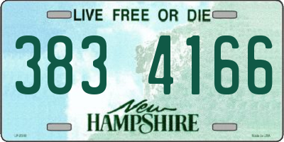 NH license plate 3834166