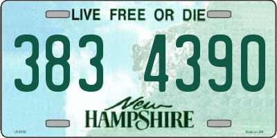 NH license plate 3834390