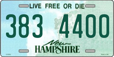 NH license plate 3834400