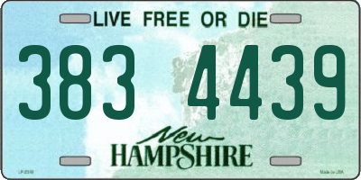 NH license plate 3834439