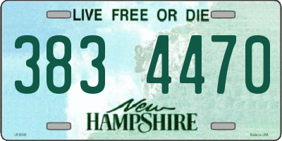 NH license plate 3834470