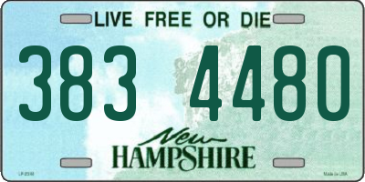 NH license plate 3834480