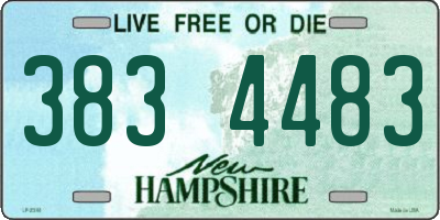 NH license plate 3834483