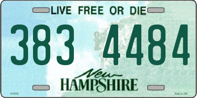 NH license plate 3834484