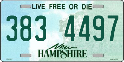 NH license plate 3834497