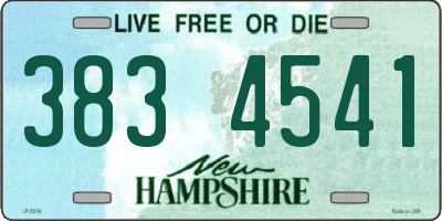 NH license plate 3834541
