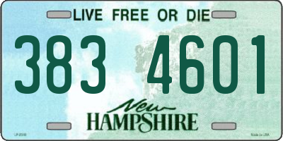 NH license plate 3834601
