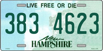 NH license plate 3834623