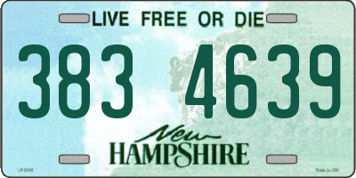 NH license plate 3834639