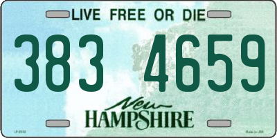 NH license plate 3834659