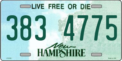 NH license plate 3834775