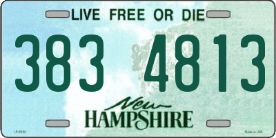 NH license plate 3834813