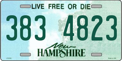 NH license plate 3834823