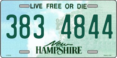 NH license plate 3834844