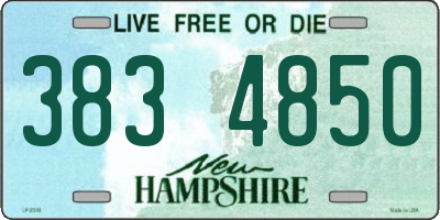 NH license plate 3834850