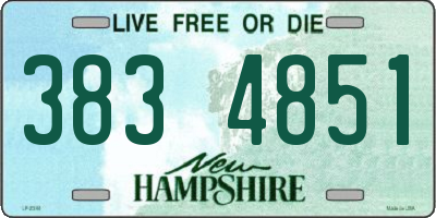 NH license plate 3834851