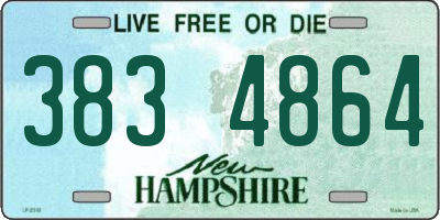 NH license plate 3834864