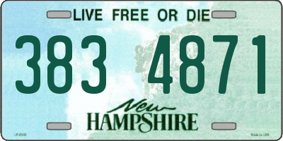 NH license plate 3834871