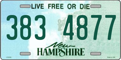 NH license plate 3834877
