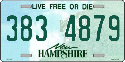 NH license plate 3834879