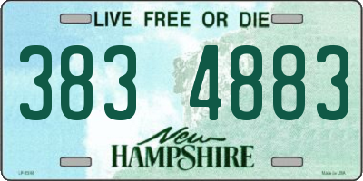 NH license plate 3834883