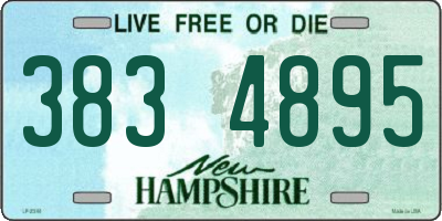 NH license plate 3834895
