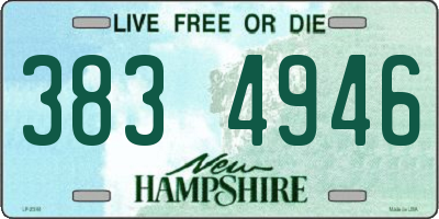 NH license plate 3834946