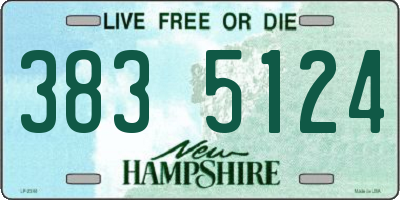 NH license plate 3835124