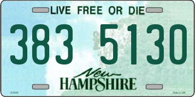 NH license plate 3835130