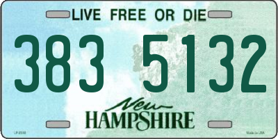 NH license plate 3835132