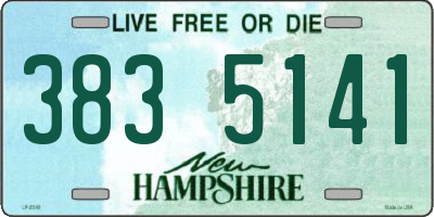 NH license plate 3835141