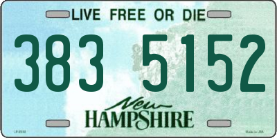 NH license plate 3835152