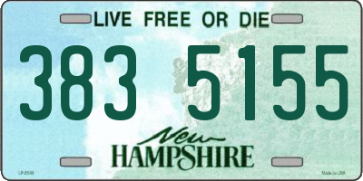 NH license plate 3835155