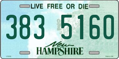 NH license plate 3835160