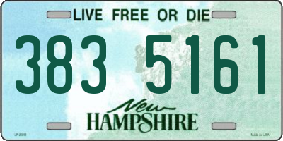 NH license plate 3835161