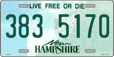 NH license plate 3835170