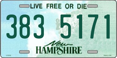 NH license plate 3835171