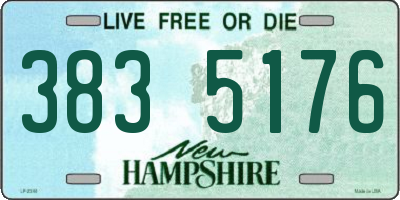 NH license plate 3835176