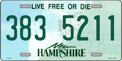 NH license plate 3835211
