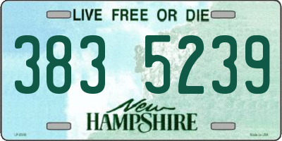 NH license plate 3835239