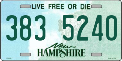 NH license plate 3835240