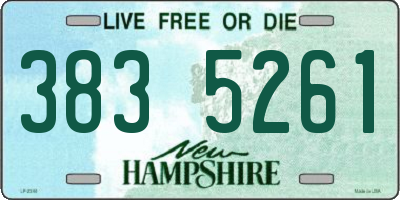 NH license plate 3835261