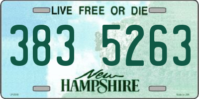 NH license plate 3835263