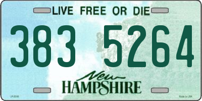NH license plate 3835264