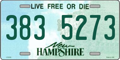 NH license plate 3835273