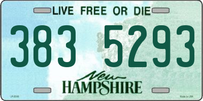 NH license plate 3835293
