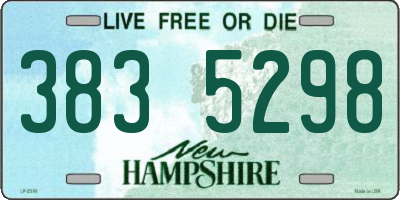 NH license plate 3835298