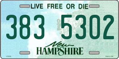 NH license plate 3835302