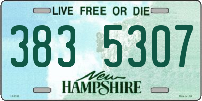 NH license plate 3835307