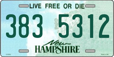 NH license plate 3835312